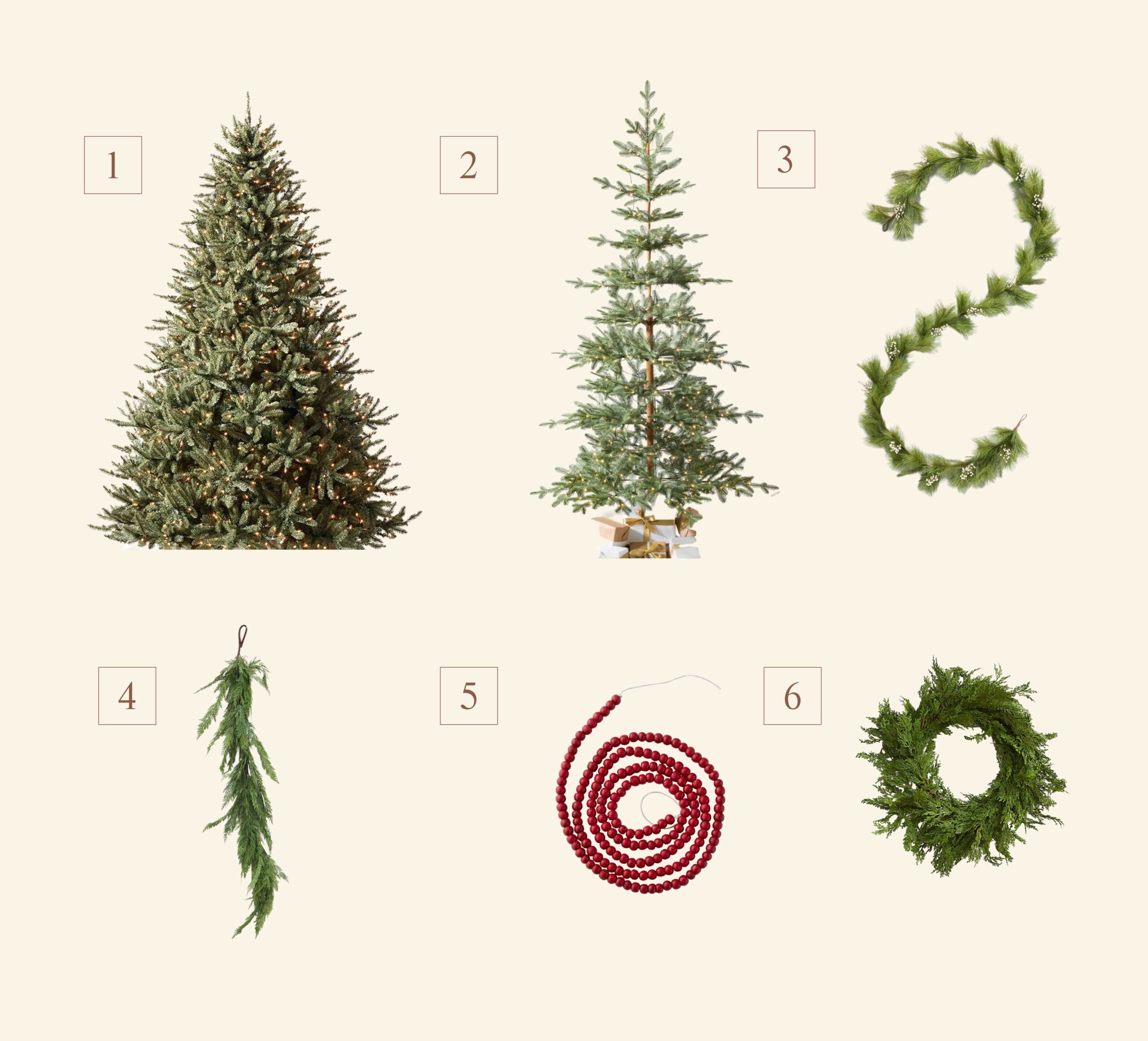 2023 holiday decor: trees, garlands, wreaths